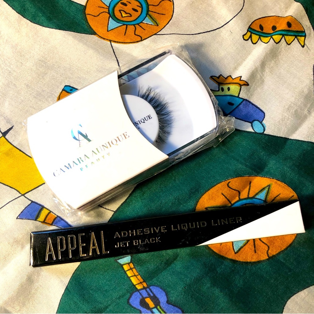 EYELASH LOT Camara Aunique Lashes, Monarch Lash Pack, Appeal Adhesive Liner